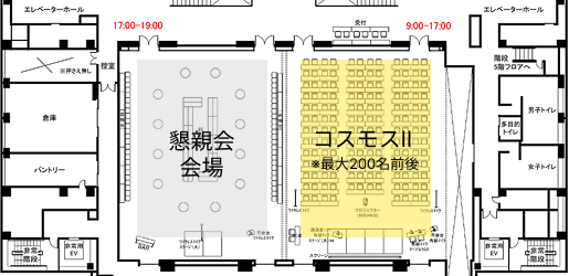 コスモスⅡ 3F フロアマップ